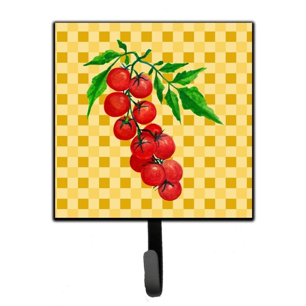 Carolines Treasures Cherry Tomato on Basketweave Leash or Key Holder BB7194SH4 - main